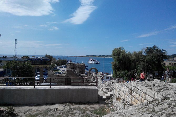 4-hour Boat Trip with Fishing, Lunch and Unlimited Drinks in Nessebar - Stop 2: Pomorie for coastal views toward town