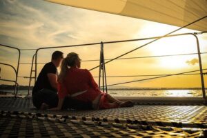 Catamaran Sunset Cruise around Sunny Beach & Nessebar - VIP Catamaran Time: How the Sunset Turns the Coast Into a Show
